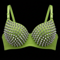 RELIC SPIKED EMERALD BRA