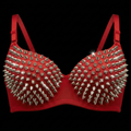 RELIC SPIKED CRIMSON BRA