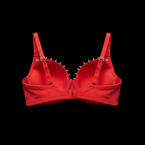 RELIC SPIKED CRIMSON BRA