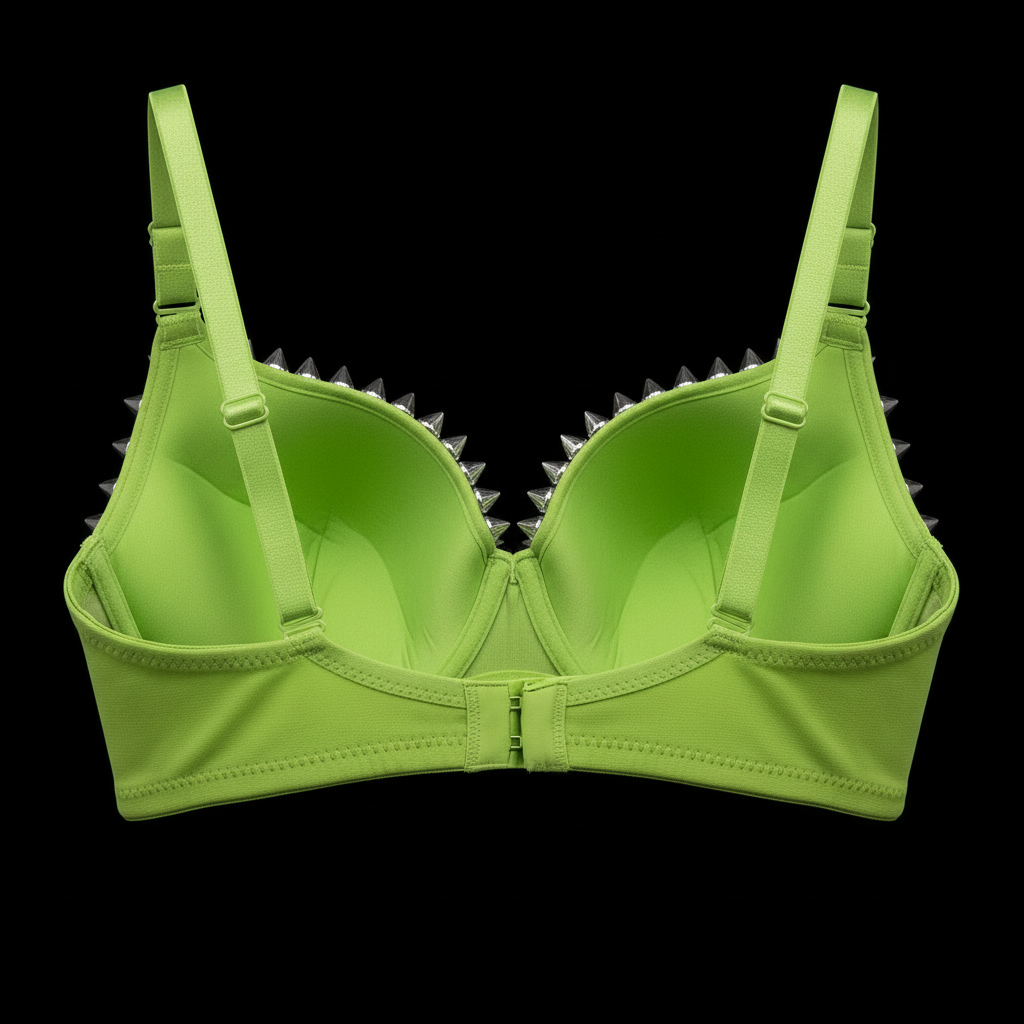 RELIC SPIKED EMERALD BRA